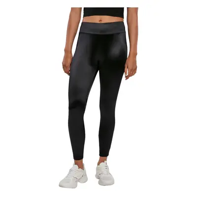 kalhoty dámské (legíny) URBAN CASSICS - Shiny High Waist Leggings - black