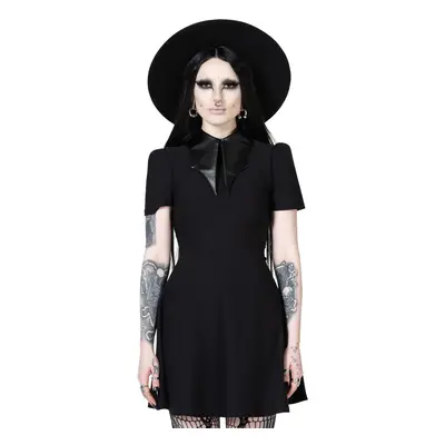 šaty dámské KILLSTAR - Chapel Collar - Black