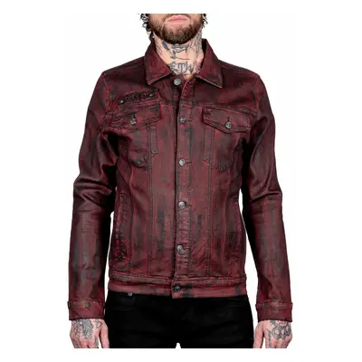 bunda pánská WORNSTAR - Idolmaker Coated Denim - Crimson