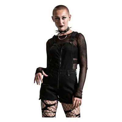 kraťasy dámské KILLSTAR - Damaged Goods Overalls - Black