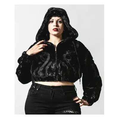 bunda dámská KILLSTAR - Starchild Fur Bomber - Black