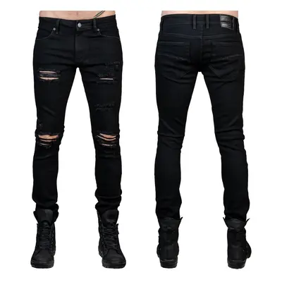 kalhoty pánské (jeans) WORNSTAR - Rampager Shredded - Black