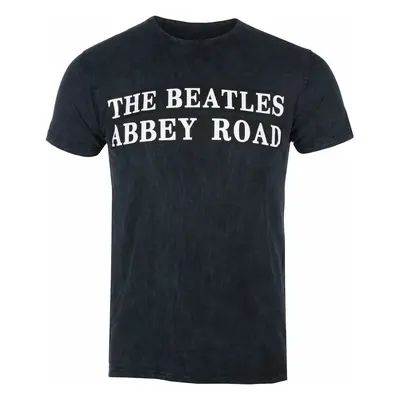 Tričko metal pánské Beatles - Abbey Road Sign BL Dip-Dye - ROCK OFF - BEATTEE412MDD