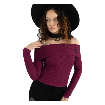 tričko dámské - Cruor Off Shoulder - KILLSTAR - KSRA011180