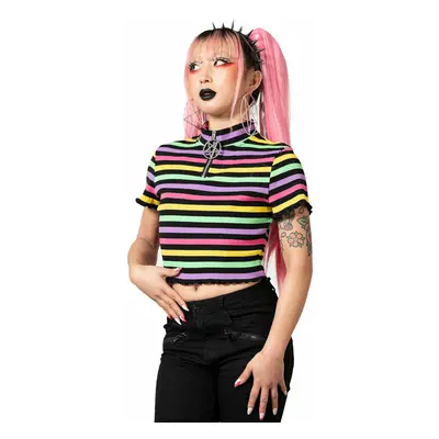 tričko dámské - Rainbow Child Ribbed Crop - KILLSTAR - KSRA004994