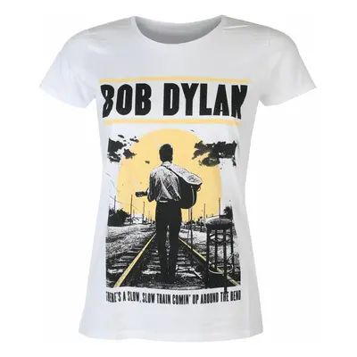 Tričko metal dámské Bob Dylan - Slow Train WHT - ROCK OFF - DYLTS11LW