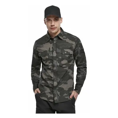 košile pánská BRANDIT - Men Shirt Slim Darkcamo - 4005/4