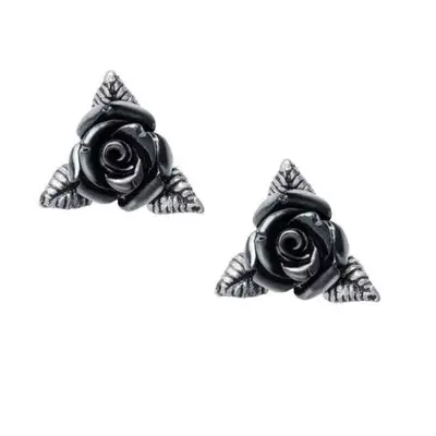 náušnice ALCHEMY GOTHIC - Ring O' Roses - Pewter