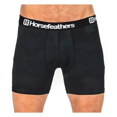 boxerky pánské HORSEFEATHERS - SIDNEY - BLACK CAMO