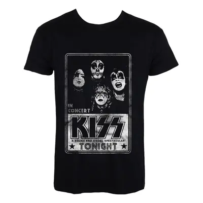 Tričko metal pánské Kiss - In Concert Distressed - HYBRIS - ER-1-KISS001-H68-7-BK