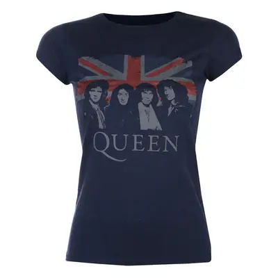 Tričko metal dámské Queen - Vintage Union Jack - ROCK OFF - QUTS12LN