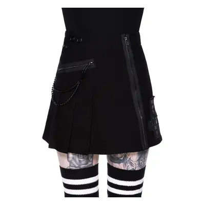 sukně dámská KILLSTAR - Calling Alice Mini Skirt - BLACK