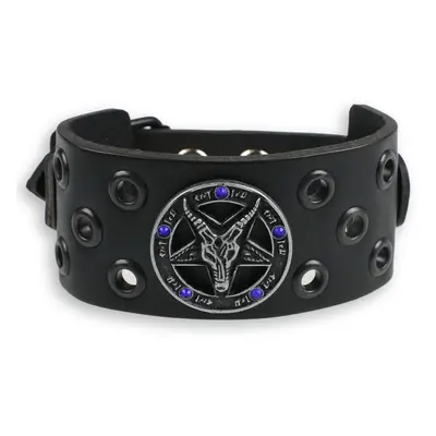 náramek Baphomet - black - krystal blue