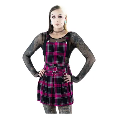 sukně dámská HEARTLESS - FAYE PINAFORE - DARK PINK