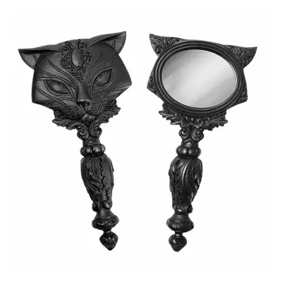 dekorace (zrcátko) ALCHEMY GOTHIC - Cat - Black