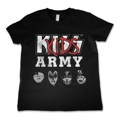 Tričko metal pánské dětské Kiss - Army - HYBRIS - ER-12-KISS030-H68-5-BL