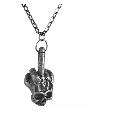 obojek BROKEN DAMAGED SKULL PENDANT