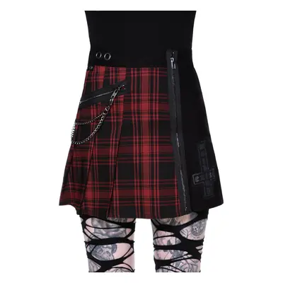 sukně dámská KILLSTAR - Calling Alice Mini Skirt - TARTAN