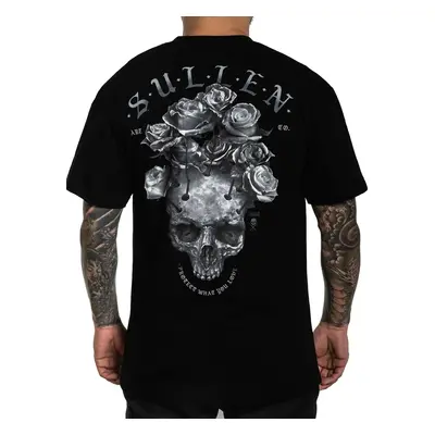 tričko hardcore pánské - FARRAR ROSE SKULL - SULLEN - SCM4231_BK