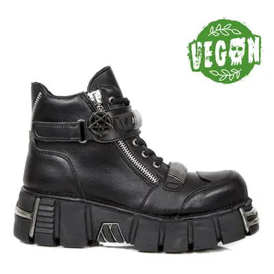 boty kožené pánské - VEGAN NEGRO VEGAN, VEGAN NEGRO - NEW ROCK - M.1065-VR1