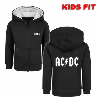 mikina s kapucí dětské AC-DC - Logo 1c - METAL-KIDS - 431.39.8.7 431.39.8.7