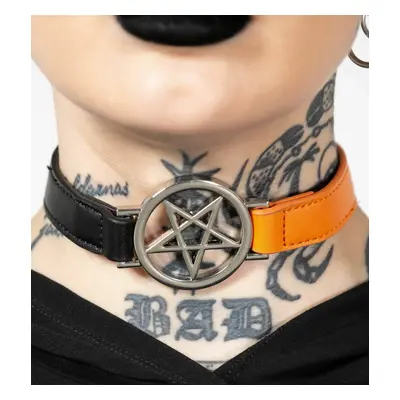 obojek KILLSTAR - Penta Half Choker - Black/Orange