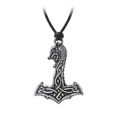 obojek ALCHEMY GOTHIC - Drakkar Hammer - Pewter