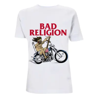 Tričko metal pánské Bad Religion - American Jesus -White Heavy - NNM - RTBADTSWAME BRTS03MW