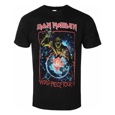 Tričko metal pánské Iron Maiden - World Piece Tour '83 V1 BL - ROCK OFF - IMTEE122MB