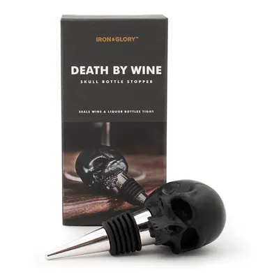 zátka na láhev SUCK UK - DEATH BY WINE BLACK