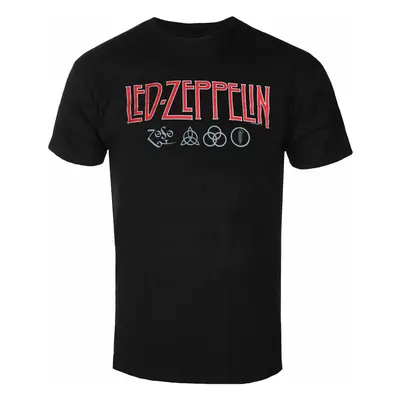 Tričko metal pánské Led Zeppelin - Logo & Symbols - NNM - RTLZETSBLOG LZTS01MB