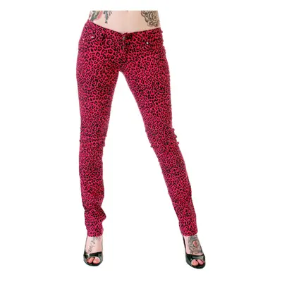 kalhoty dámské 3RDAND56th - Print Skinnies - Pink - JM409