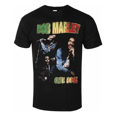 Tričko metal pánské Bob Marley - One Love Homage - ROCK OFF - BMATS29MB