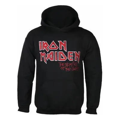 mikina kapucí pánské Iron Maiden - NOTB Vtge Logo Faded Edge Album- BLACK - ROCK OFF - IMHOOD140