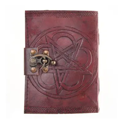 poznámkový blok Pentagram Leather Embossed Journal & Lock - NENOW