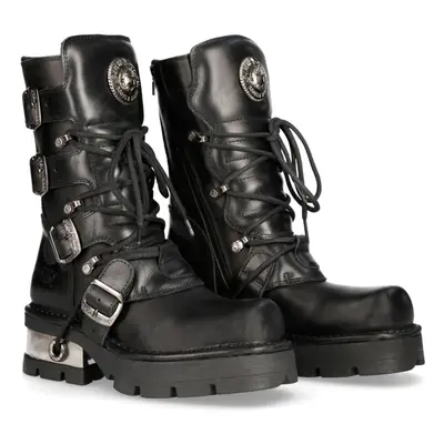 boty kožené unisex - ITALI Y NOMADA NEGRO - NEW ROCK - M.373-S1