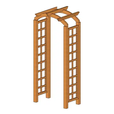 Pergola s obloukem 90 cm