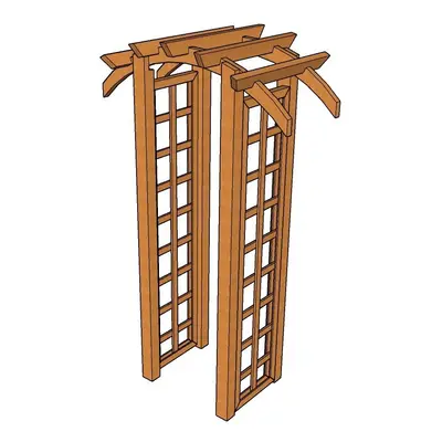 Pergola s obloukem 120 cm