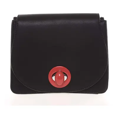 Moderní pevná dámská crossbody kabelka černá - Silvia Rosa Stacey