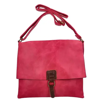 Dámská koženková crossbody růžová - Paolo Bags Ludmila