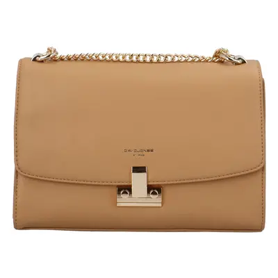 Dámská crossbody kabelka camel - David Jones Paige