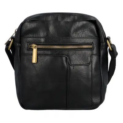 Elegantní pánská crossbody taška černá - Paolo bags Elvis