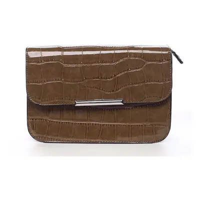 Dámská crossbody kabelka tmavá camel - Silvia Rosa Crakhe