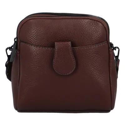 Dámská crossbody kabelka/taška čokoládová hnědá - Paolo bags Sarah