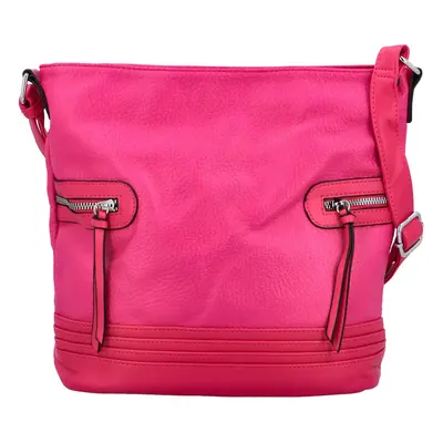 Dámská crossbody kabelka fuchsiová - Maria C Nera