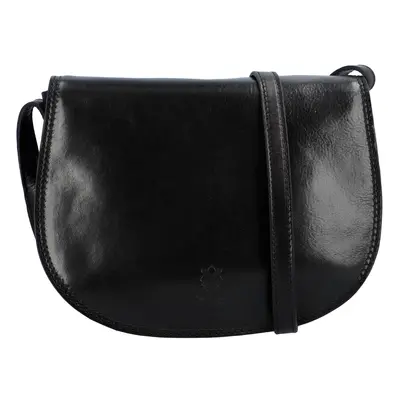 Dámská kožená crossbody černá - Delami Linda