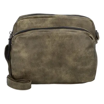 Dámská crossbody kabelka khaki - Paolo bags Denerie