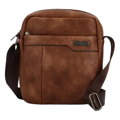 Pánská crossbody taška hnědá - Coveri Zaviar