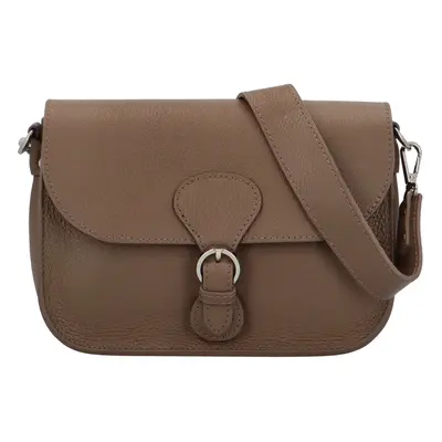 Dámská kožená crossbody kabelka taupe - Delami Wextra