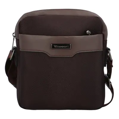 Pánská crossbody taška coffee - Coveri Bruttos